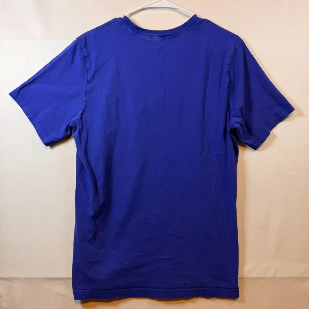 Jordan Air Stretch Short Sleeve T Shirt Purple Yellow Mens Size Medium